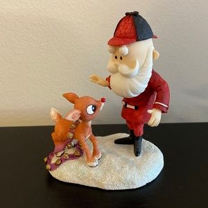 ENESCO Rudolph with Santa Figurine Island of Misfit Toys 725064